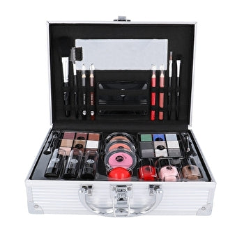 2K All About Beauty Train Case Set Complete Makeup Palette 60.2g