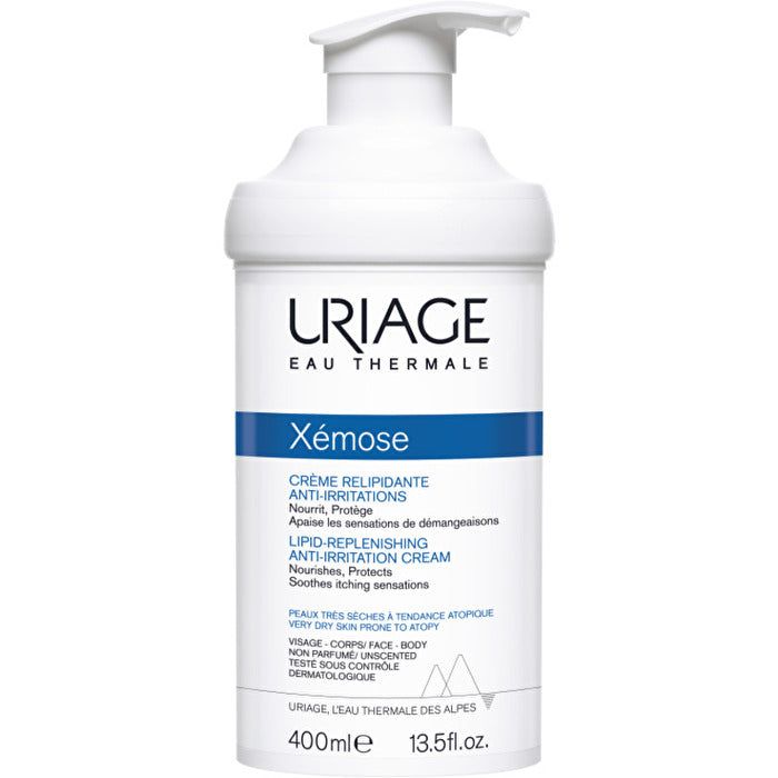 Uriage Relief Soothing Cream For Very Dry Sensitive And Atopic Skin Xemose (lipid-replenishing Anti-irritation Cream) 400ml