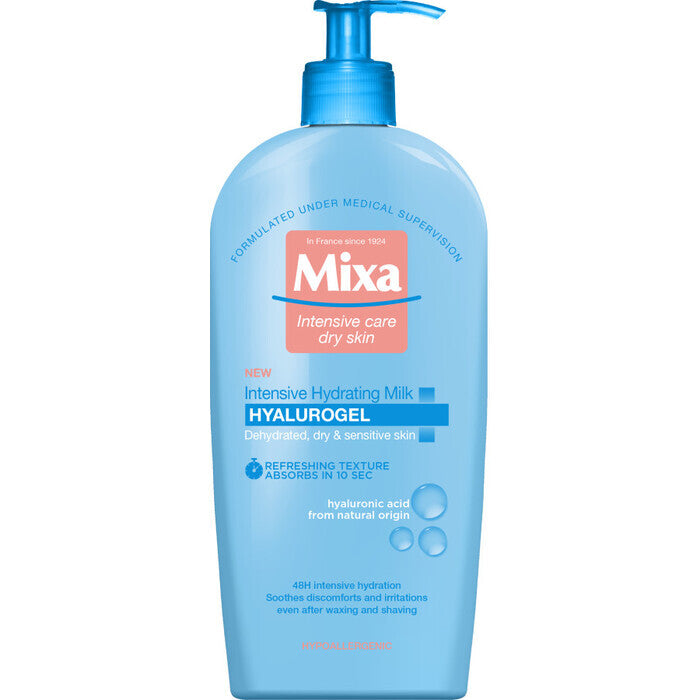 Mixa Moisturizing Body Lotion For Dry And Sensitive Skin Hyalurogel (intensive Hydrating Milk) 400ml 400ml