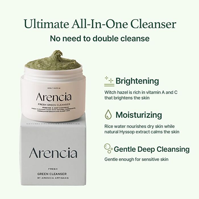 Arencia Fresh Green Rice Mochi Cleanser 120g