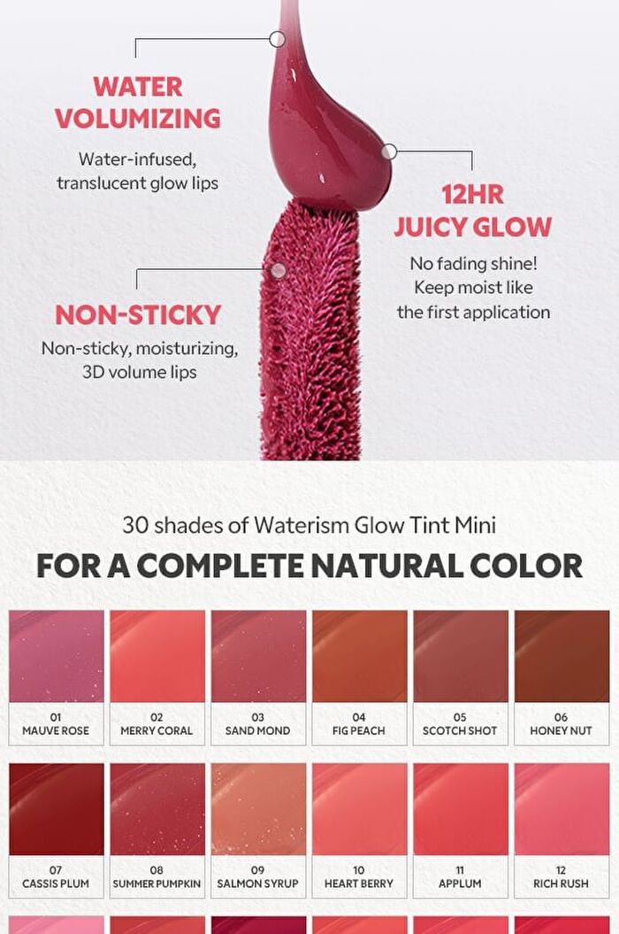 TIRTIR MIni Waterism Glow Tint - # 24 Lovably 1.8g