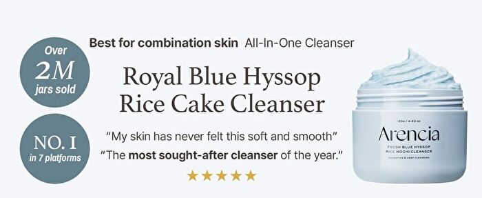 Arencia Fresh Blue Hyssop+ Rice Mochi Cleanser 120g