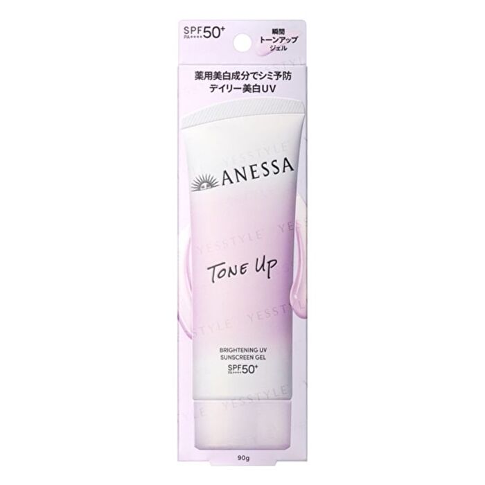 Anessa Tone Up Brightening UV Sunscreen Gel SPF 50+ PA++++ 90g