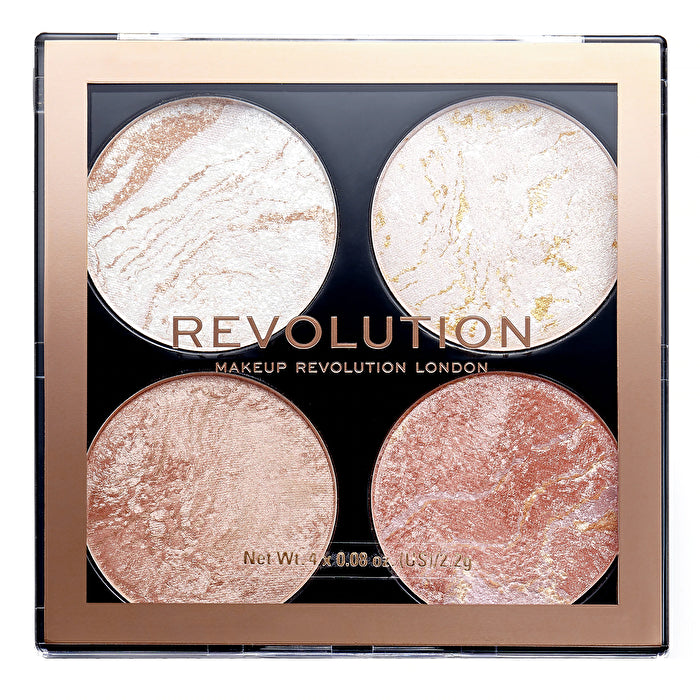 Makeup Revolution Cheek Kit Palette - Palette Of Brighteners And Bronzers 8 G