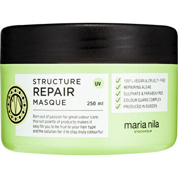 Maria Nila Structure Repair Masque - High-intensity Moisturizing Hair Mask 250ml