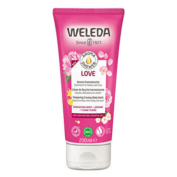 Weleda Aroma Shower Love Pampering Creamy Body Wash - Pampering Shower Cream 200ml