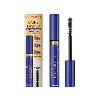 Max Factor Mascara Divine Lashes 24h Waterproof - Waterproof Volume Mascara 9ml