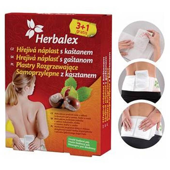 Herbamedicus Warming Chestnut Patches 3+1 Free & Lumbar Belt