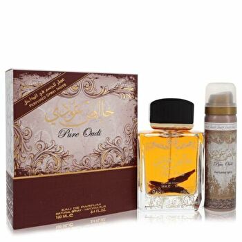 Lattafa Perfumes Pure Oudi Gift Set Eau De Parfum 100ml And Deospray 50ml 100ml