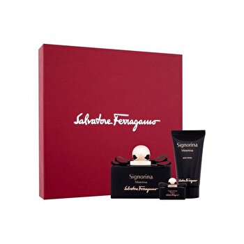 Salvatore Ferragamo Signorina Misteriosa Gift Set Eau De Parfum 100ml Body Lotion 50ml And Miniature Eau De Parfum 5ml 100ml