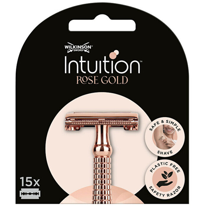 Wilkinson Sword Intuition Double Edge Rose Gold Blades ( 15 Pcs )