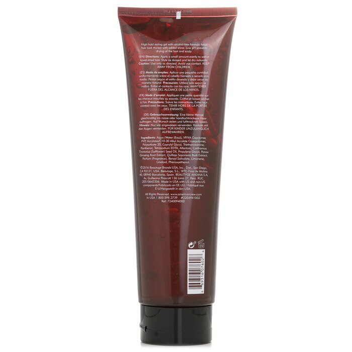 American Crew Men Firm Hold Styling Gel (Non-Flaking Gel) 390ml/13.1oz