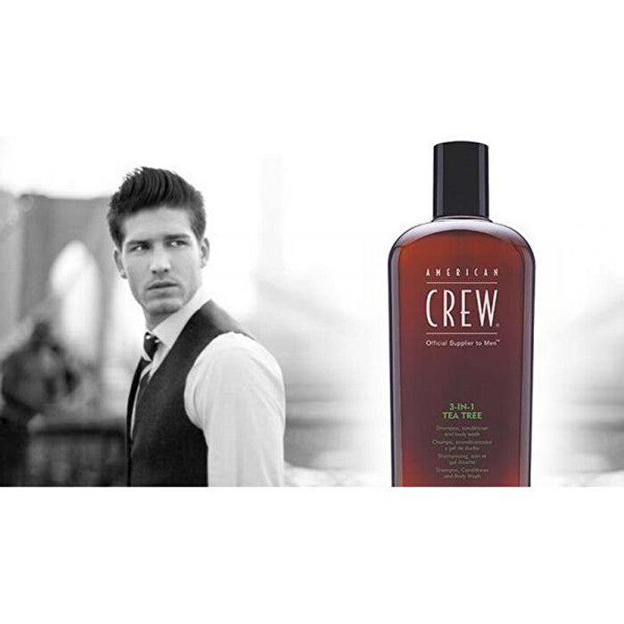 American Crew Men 3-IN-1 Tea Tree Shampoo, Conditioner and Body Wash 450ml/15.2oz