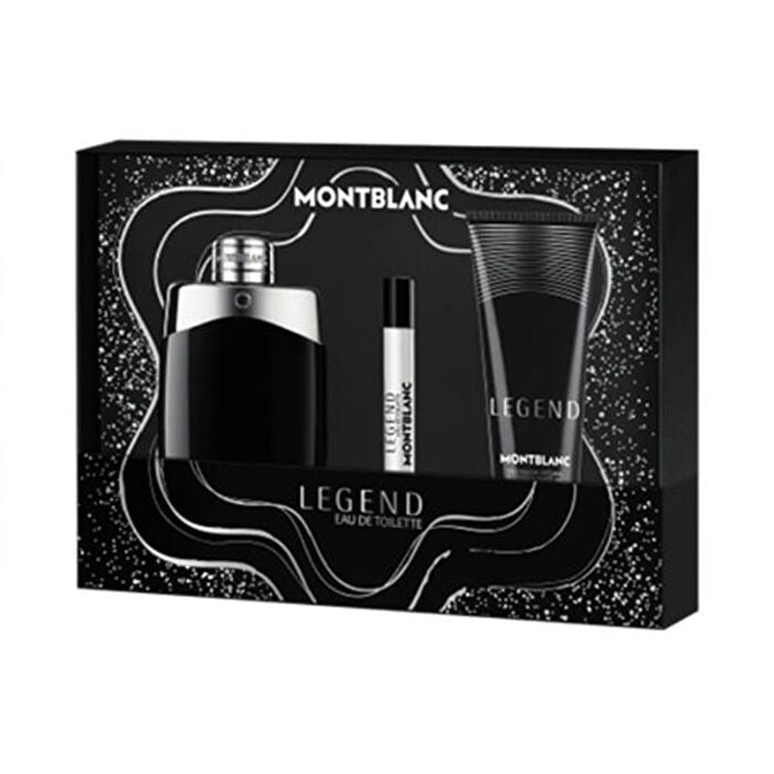 Mont Blanc Legend Man Set Eau De Toilette 100ml & Eau De Toilette 7.5ml & Sg 100ml