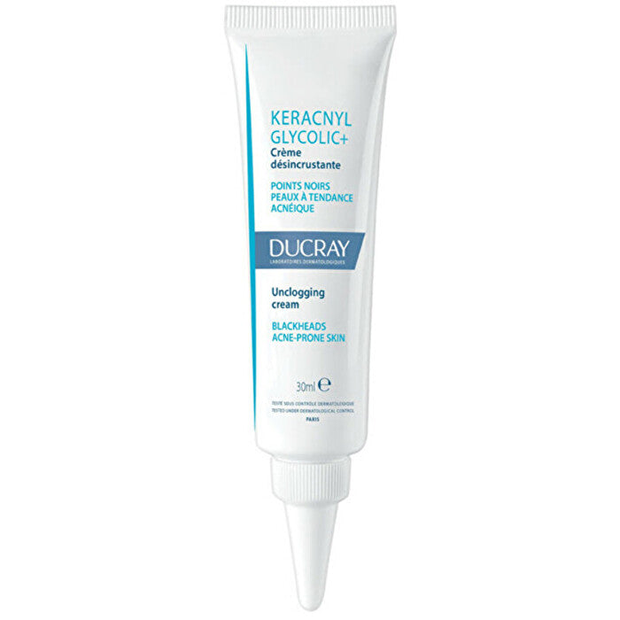 Ducray Keracnyl Glycolic+ Unclogging Cream - Krem Proti černým Tečkám 30ml