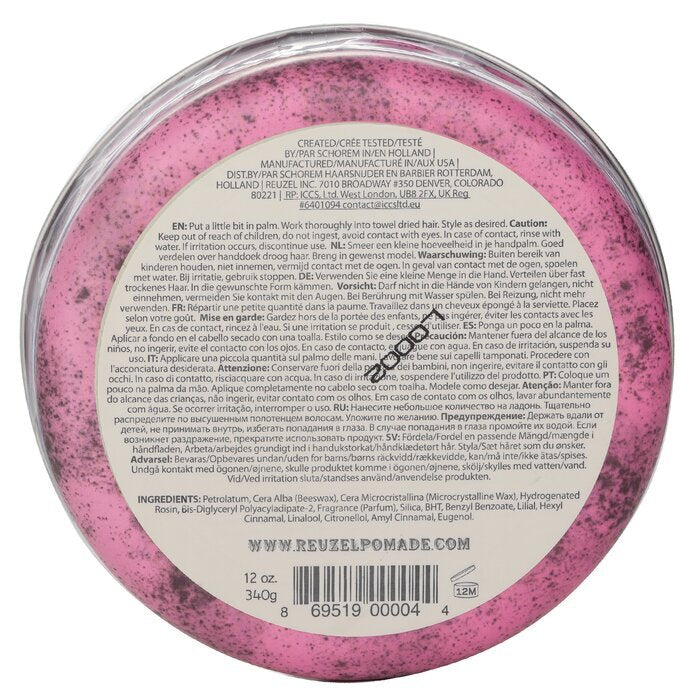 Reuzel Pink Pomade (Grease Heavy Hold) 340g/12oz