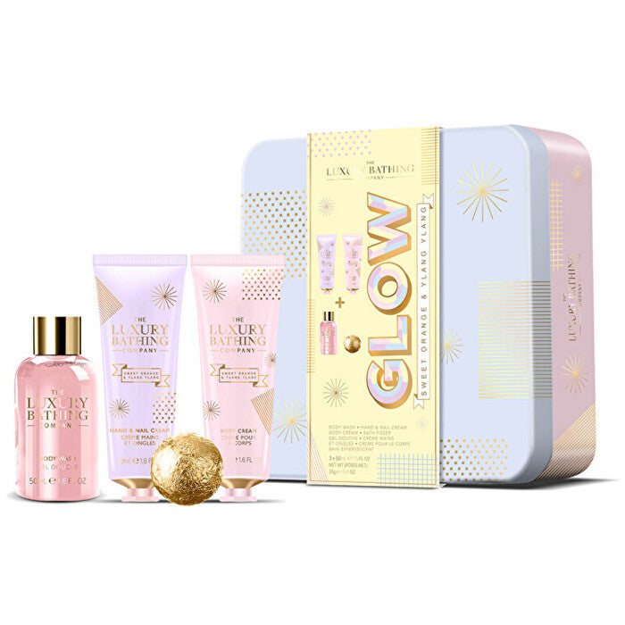 The Luxury Bathing Company Body Care Gift Set In Tin Box (orange & Ylang Ylang)