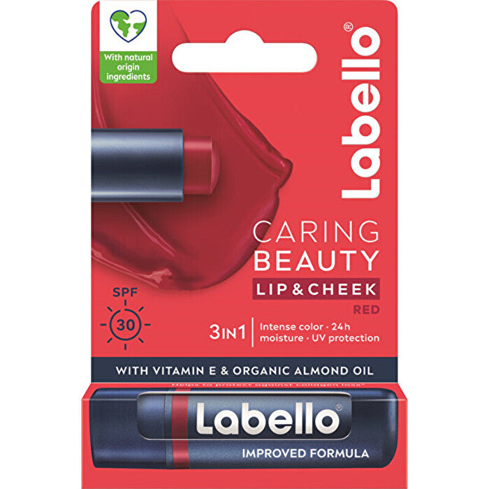 Labello Red Caring Beauty Lip & Cheek Spf 30 4.8g