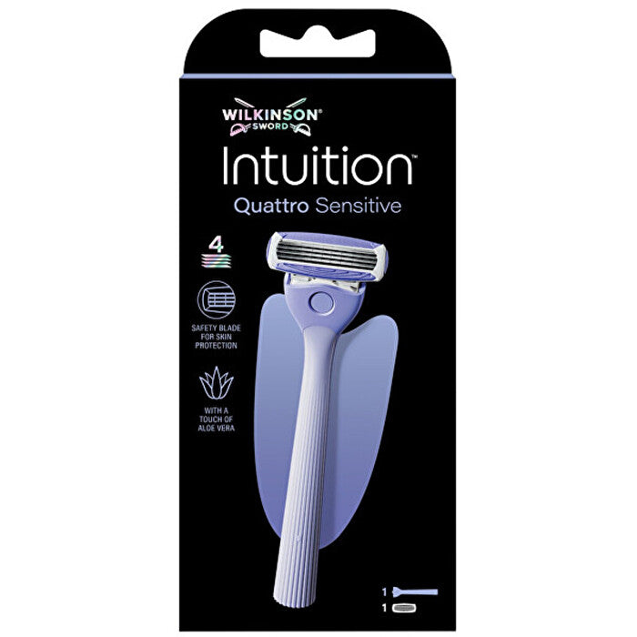 Wilkinson Sword Intuition Quattro Sensitive - Holicí Strojek & 1 Hlavice