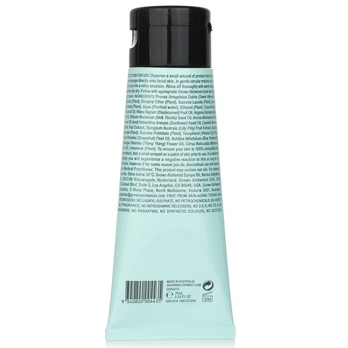 Grown Alchemist Hydra+ Oil-Gel Facial Cleanser - Rosemary CO2 Extract, Squalane, Blackcurrant Seed 75ml/2.53oz