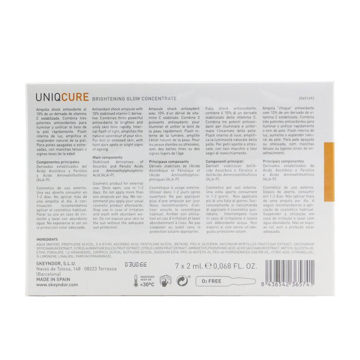 Skeyndor Uniqcure Brightening Glow Concentrate Set 7x 2ml 14ml