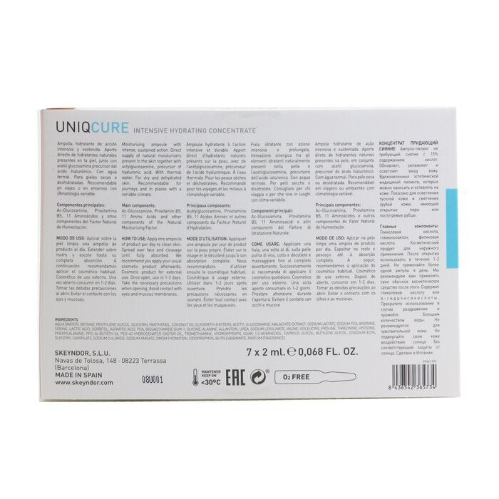 Skeyndor Uniqcure Intensive Hydrating Concentrate Set 7x 2ml 14ml