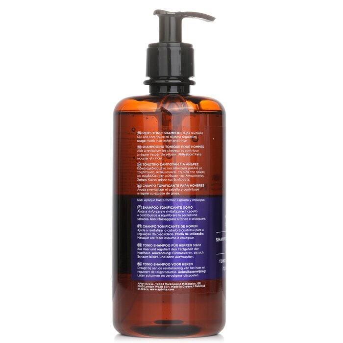 Apivita Men's Tonic Shampoo with Hippophae TC & Rosemary (For Thinning Hair) 500ml/16.9oz