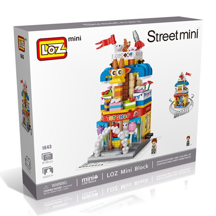 LOZ Street Series - Toys Shop Building Bricks Set 19.5x16.5x4.5cm
