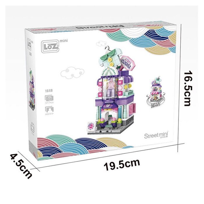 LOZ Street Series - Salon Building Bricks Set 19.5x16.5x4.5cm