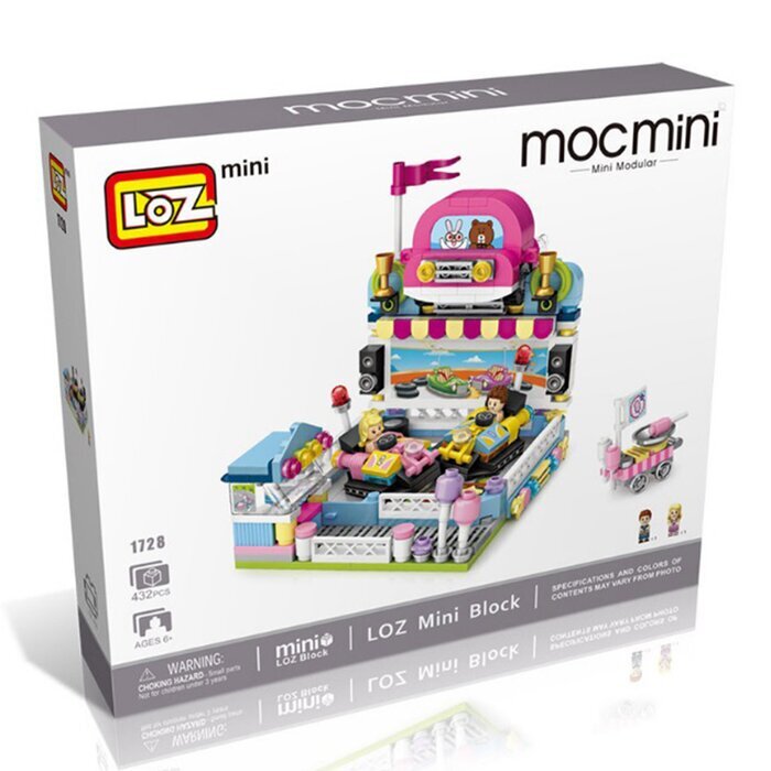 LOZ Dream Amusement Park Series - Bumper Car Building Bricks Set 13.5 x 18 x 8cm