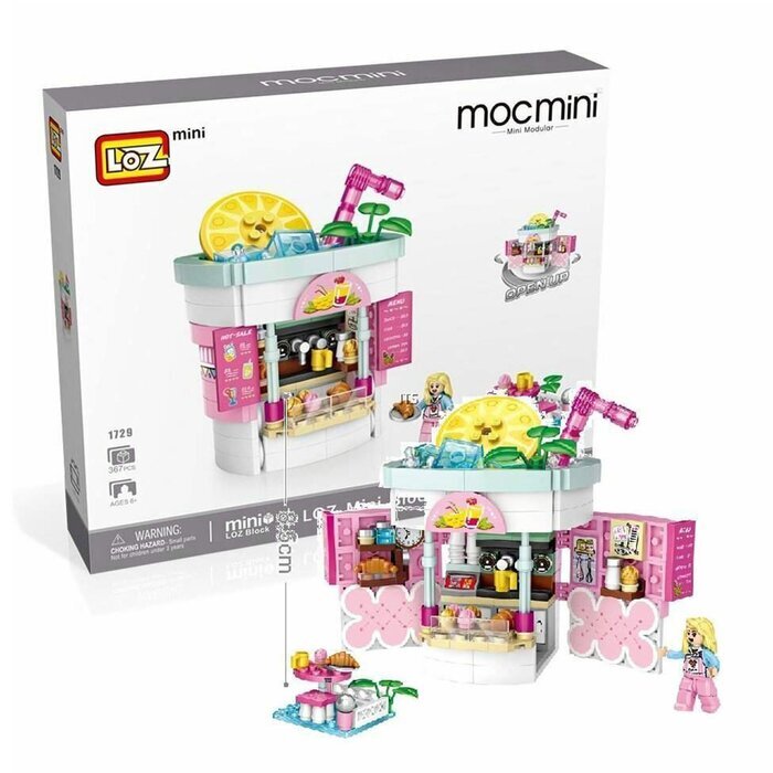 LOZ Dream Amusement Park Series - Beverage Shop Building Bricks Set 13.5 x 18 x 8cm