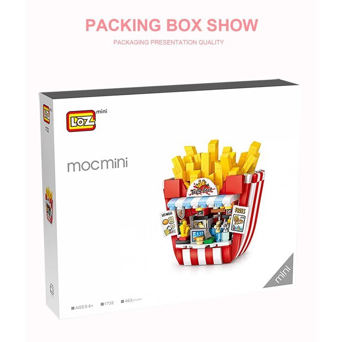 LOZ Dream Amusement Park Series - Chip Shop Building Bricks Set 14x18x8cm