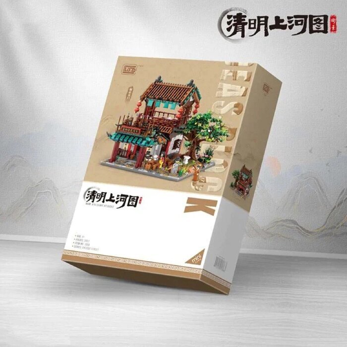 LOZ Mini Blocks - Qingming Shanghe Map - Sun Yangzheng Building Bricks Set 40 x 28 x 9.5cm