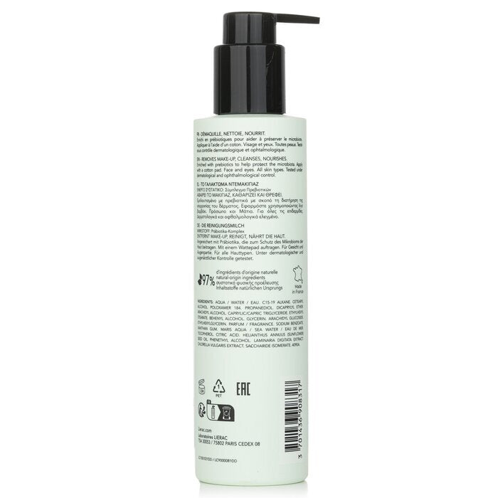 Lierac The Cleansing Milk Face And Eyes For All Skin Types 200ml