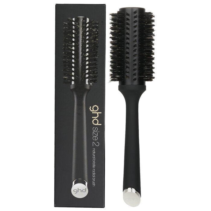 GHD Natural Bristle Radial Brush Size 2 (35mm Barrel) Hair Brushes - # Black 1pc