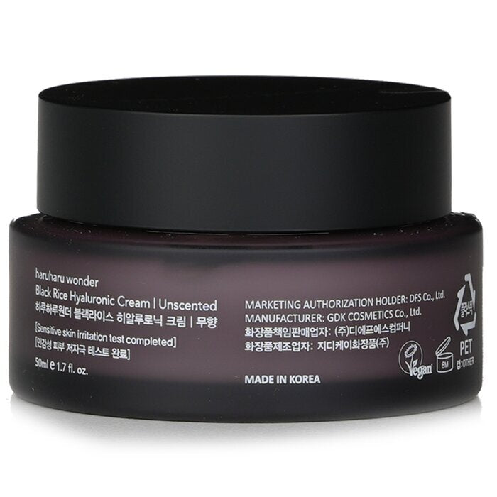 Haruharu Wonder Black Rice Hyaluronic Cream (Unscented) 50ml/1.7oz