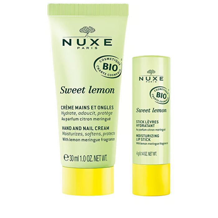 Nuxe Sweet Lemon Kit Softening Lip Stick 4g/hand And Nail Cream 30ml 34ml