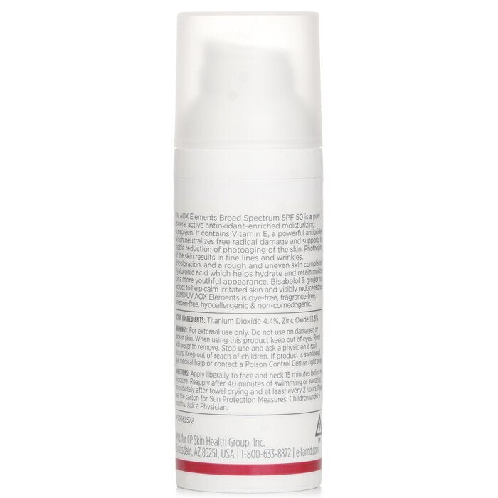 EltaMD UV AOX Elements Tinted Mineral Face Sunscreen SPF 50 (Exp. Date 30 Apr 2026) 48g/1.7oz