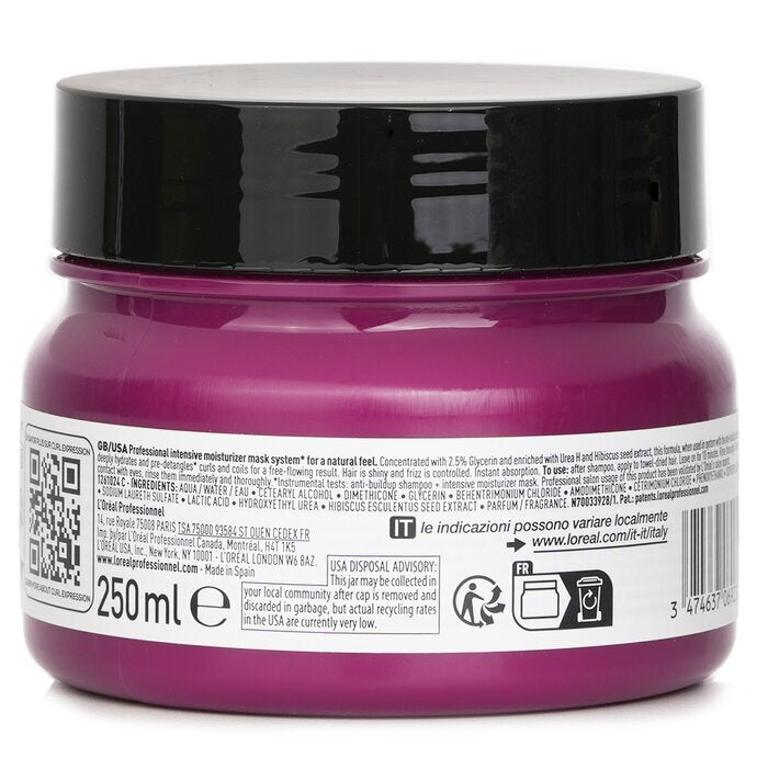 L'Oreal Serie Expert Curl Expression Glycerin 2.5% + Urea H + Hibiscus Seed Professional Mask 069230 250ml