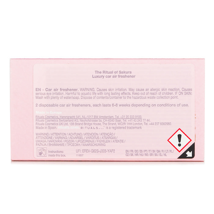Rituals Luxury Car Air Freshener - Cherry Bloosom & Rice Milk 3g/0.1oz