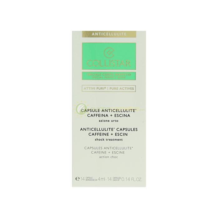 Collistar Pure Actives Anticellulite Capsules Caffeine & Escina 14x4ml - Shock Treatment 56ml