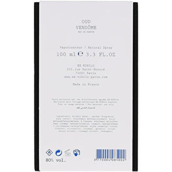 Ex Nihilo Oud Vendome Unisex Eau De Parfum 100ml