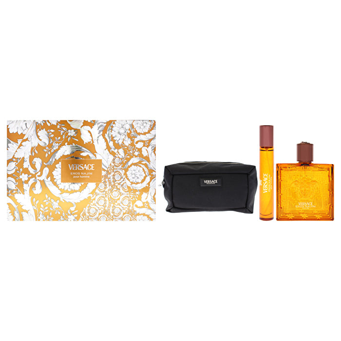 Versace Eros Najim Man Set Parfum 100ml & Parfum 10ml & Black Pouch