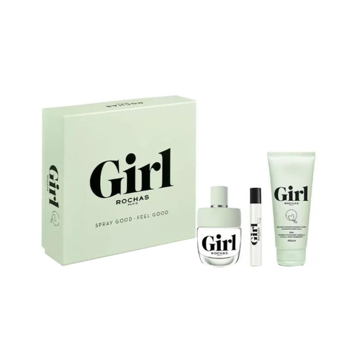 Rochas Girl Woman Set Eau De Toilette 100ml & Eau De Toilette 7.5ml & Body Balm 100ml