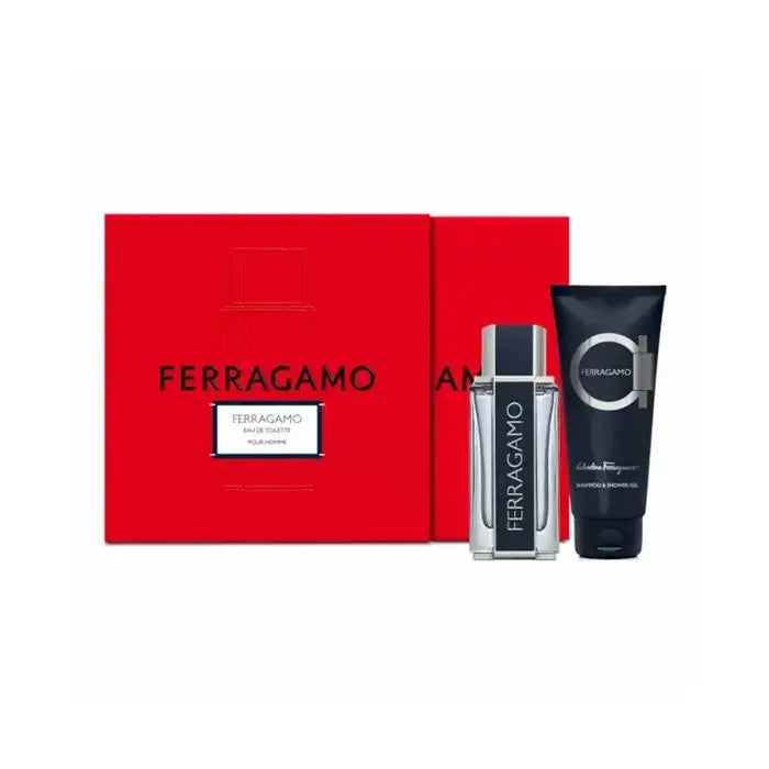 Salvatore Ferragamo Ferragamo Man Set Eau De Toilette 50ml & Shampoo & Sg 100ml