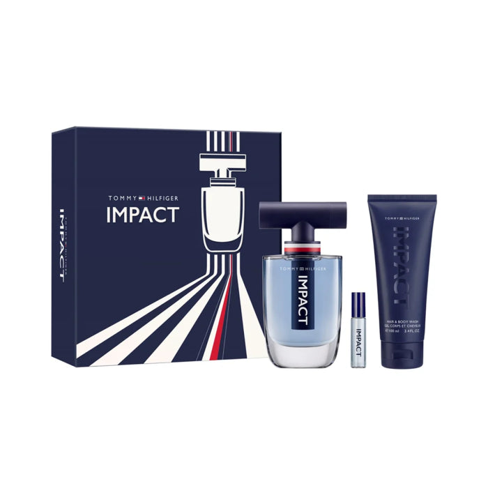 Tommy Hilfiger Impact Man Set Eau De Toilette 100ml & Eau De Toilette 4ml & Hair & Body Wash 100ml
