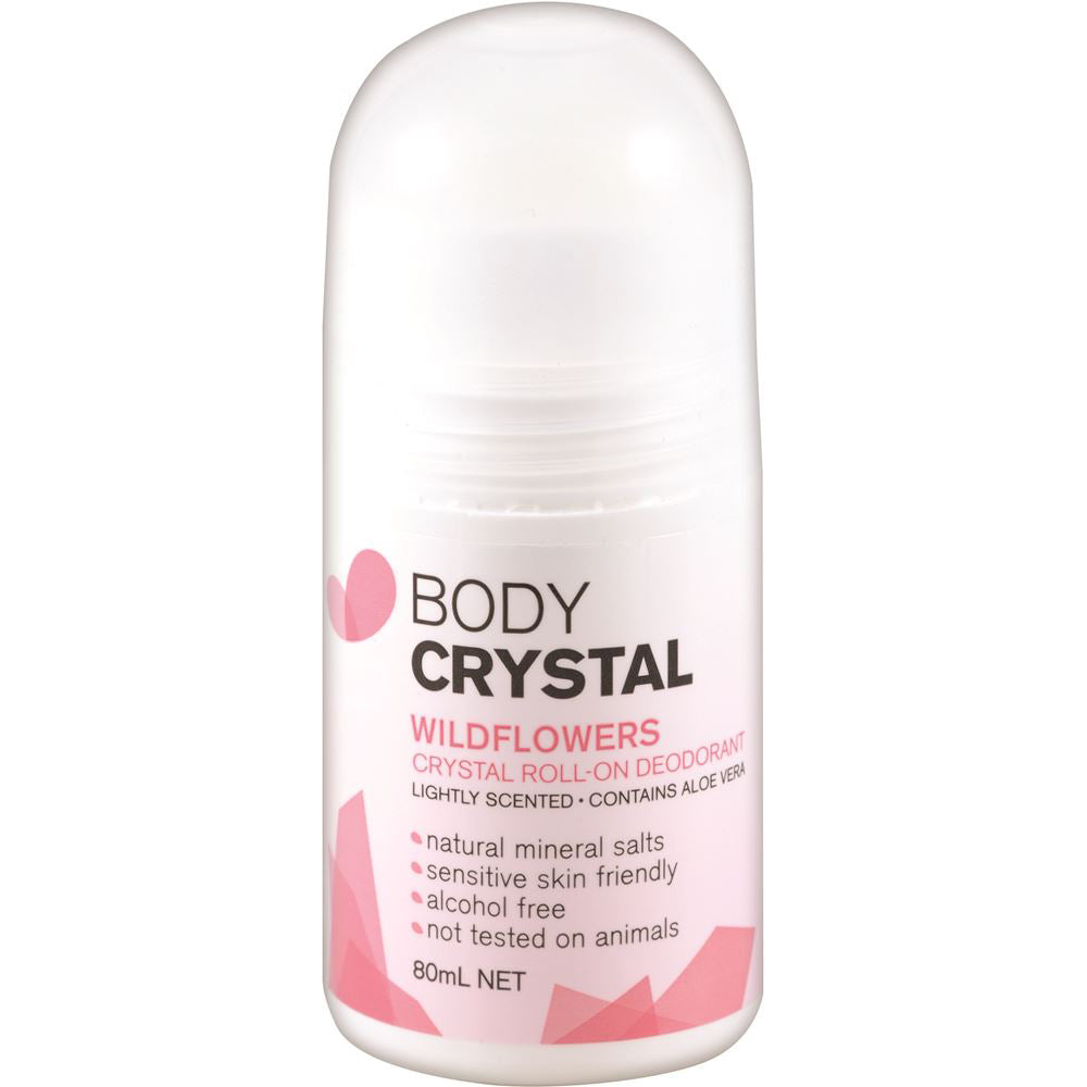 Body Crystal Crystal Deodorant Roll-On Wildflowers 80ml