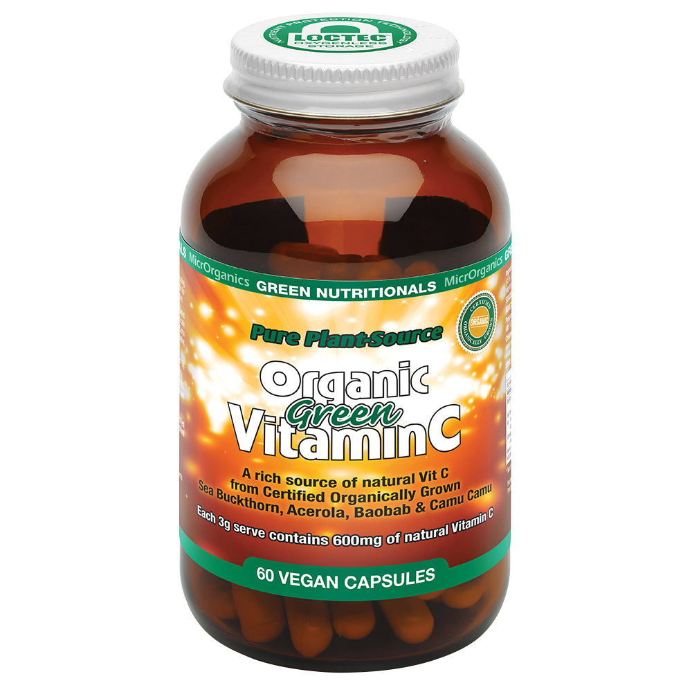 Green Nutritionals by MicrOrganics Pure Plant-Source Organic Green Vitamin C 60vc