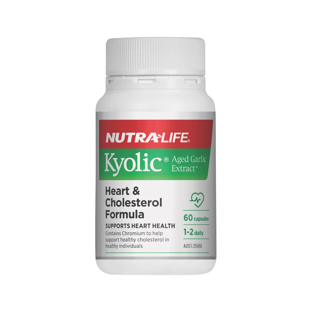 NutraLife Kyolic (Aged Garlic Extract) Heart & Cholesterol Formula 60c