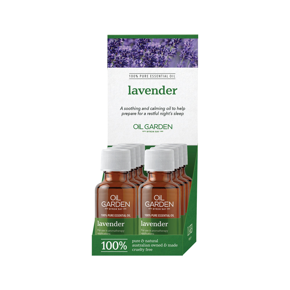 Oil Garden Essential Oil Lavender 25ml x 8 Display